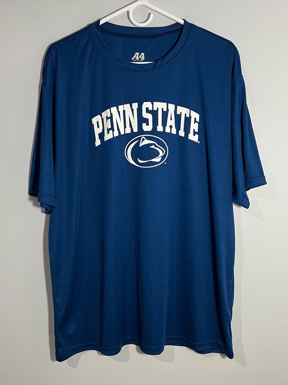 A4 Penn State Nittany Lions Blue White Short Sleeve T-Shirt Mens XL